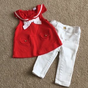 Janie and Jack Sailor Top and Jeans